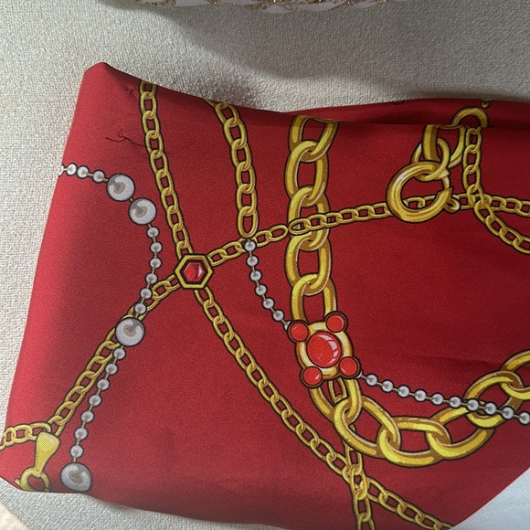 Balenciaga Silk Red Scarf - Picture 2 of 5